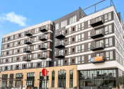 Thumbnail 13 of 63 - a large apartment building with balconies on the side of it
