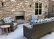 Thumbnail 14 of 23 - Patio, Senior Apartment, Senior living, Maplewood, White Bear Lake, Saint Paul, Frost English Silver