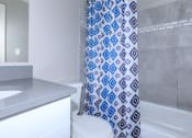 Thumbnail 25 of 43 - full bathroom with tub shower combo  at 444 Park Apartments, Richmond Heights, OH, 44143