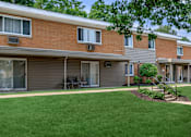 Thumbnail 22 of 23 - this is a photo of the courtyard at harvard square apartments in dallas, tx