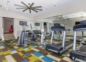 Thumbnail 25 of 31 - a large fitness room with treadmills and other exercise equipment