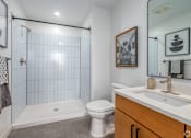 Thumbnail 6 of 40 - bathroom with a toilet at Life At Agora, Cleveland, OH