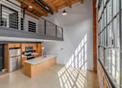 Thumbnail 7 of 40 - kitchen with a wooden ceiling at Life At Agora, Cleveland, 44103 