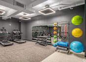 Thumbnail 32 of 40 - gym with treadmills at Life At Agora, Ohio