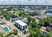 Thumbnail 43 of 44 - A view of a city from a high vantage point. at Park Lamont Townhomes Apartments, Ohio