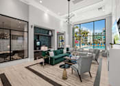 Thumbnail 27 of 46 - Lobby and Sitting Area at The Palmeri Residences, Naples, FL
