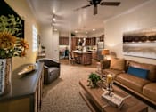 Thumbnail 3 of 17 - Living Room With Kitchen View at Villas at San Dorado, Oro Valley, Arizona