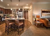 Thumbnail 1 of 17 - Open concept kitchen and living area at Villas at San Dorado, Oro Valley
