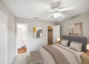 Thumbnail 2 of 14 - Bedroom with ceiling fan at Great Hills, Texas, 78759