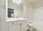 Thumbnail 9 of 23 - Bathroom with Quartz countertops at Ballantrae Apartments, Florida