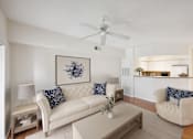 Thumbnail 23 of 28 - Living room with a white couch at Via Lugano, Boynton Beach, FL, 33436