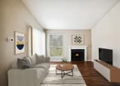 Thumbnail 4 of 14 - Living Room with TV at Great Hills, Austin