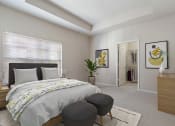 Thumbnail 6 of 31 - a bedroom with a bed and a closet at Grandeville on Saxon, Orange City, Florida