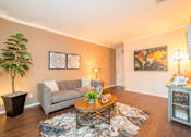 Thumbnail 1 of 21 - Living room at High Oaks, Austin, 78759