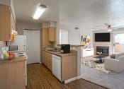 Thumbnail 4 of 34 - Kitchen & Living Room at Vizcaya, Santa Fe, 87505