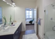 Thumbnail 17 of 28 - Bathroom with glass shower at The Maven, Suwanee