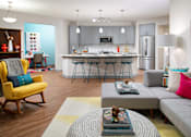 Thumbnail 12 of 35 - Open concept kitchen and living area  | District at Rosemary at The District at Rosemary, Sarasota, Florida