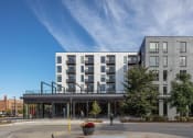 Thumbnail 36 of 40 - the exterior of the apartment building at Maven on Broadway, Rochester, MN, 55904