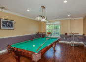 Thumbnail 15 of 26 - Pool table in clubhouse at Highlands at Faxon Woods, Quincy, 02169