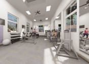 Thumbnail 11 of 22 - State of the art fitness center  at Altitude at Vizcaya, Santa Fe, New Mexico