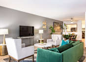 Thumbnail 5 of 22 - Living room with accent wall | Preserve West at Preserve West, Madison, 53711