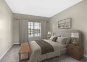 Thumbnail 7 of 29 - Large bedroom with a water view