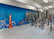 Thumbnail 26 of 37 - A bike rack full of bicycles at Glenwood at Grant Park, Atlanta, GA 30316