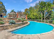 Thumbnail 12 of 27 - Pool surrounded trees at Great Hills, Austin Texas