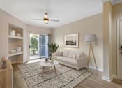 Thumbnail 2 of 27 - Spacious Living Room at Thornberry Apartments, Charlotte, NC, 28262