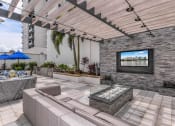 Thumbnail 32 of 36 - Outdoor lounge with TV at Paramount on Lake Eola, Orlando, FL, 32801