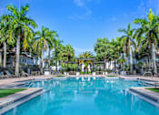 Thumbnail 19 of 41 - A large swimming pool surrounded by palm trees.