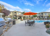Thumbnail 24 of 29 - Pool and outdoor grills at Arterra, Albuquerque, New Mexico, 87113