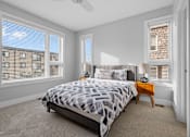 Thumbnail 2 of 31 - Bedroom with window at Boutique 28, Minneapolis, MN