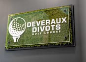 Thumbnail 13 of 21 - A sign for Deveraux Divots Golf Lounge is displayed.