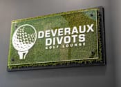 Thumbnail 13 of 21 - A sign for Deveraux Divots Golf Lounge is displayed.