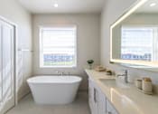 Thumbnail 14 of 31 - White Bathroom at The Falls of Portofino , Naples, FL