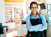 Thumbnail 7 of 11 - A sales clerk