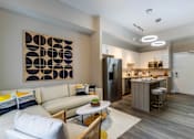 Thumbnail 6 of 27 - Living Room With Kitchen at Icon One, Daytona Beach, Florida
