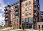 Thumbnail 29 of 35 - exterior shot of Lyra apartments in centennial