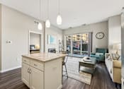 Thumbnail 4 of 39 - Kitchen with Wooden Island at 71 France, Minnesota, 55435