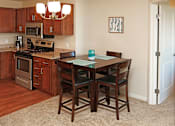 Thumbnail 4 of 21 - Small Dining Table with Chairs Next to Kitchen