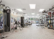 Thumbnail 31 of 40 - the gym at the flats at obsidian tower apartments