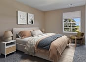 Thumbnail 7 of 24 - a bedroom with a bed and a window