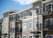 Thumbnail 8 of 9 - Zoomed in view of Northridge Apartments' balconies.
