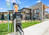 Thumbnail 38 of 42 - Electric car charging station right outside lobby entrance