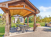 Thumbnail 24 of 29 - the pavilion at the reserve at city center boasts a picnic table and a grill