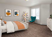 Thumbnail 10 of 28 - Large bedroom with ample natural light coming from window.
