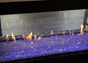 Thumbnail 15 of 29 - Artificial Fireplace with Blue Rocks