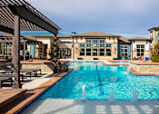 Thumbnail 1 of 24 - Outdoor Swimming Pool with Splash Jets and Pergolas