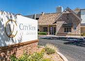 Thumbnail 1 of 35 - the city view sign in front of a building at City View St. George Apartments, Utah, 84770